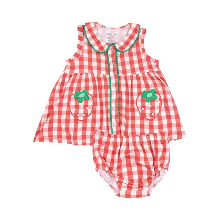 Strawberry Gingham Dress