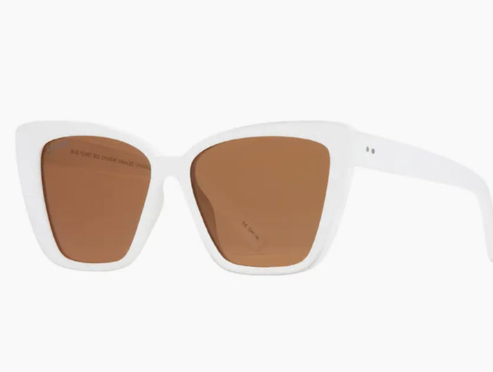 Lassen Soft White/Brown Polarized Lens Sunglasses