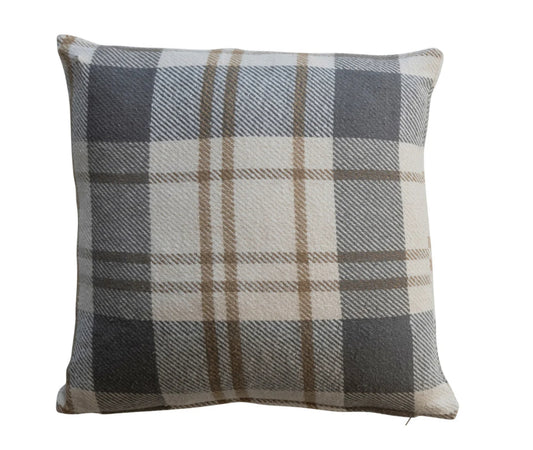 Cotton Plaid Flannel Pillow