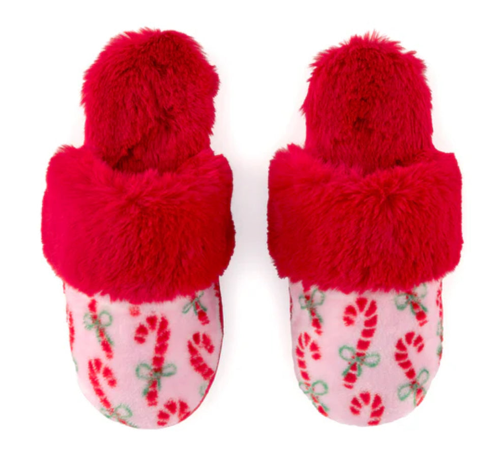 Candy Cane Slippers