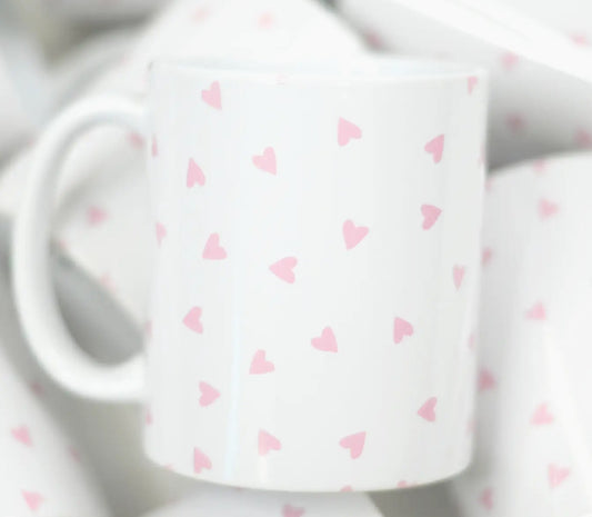 Pink Hearts Mug