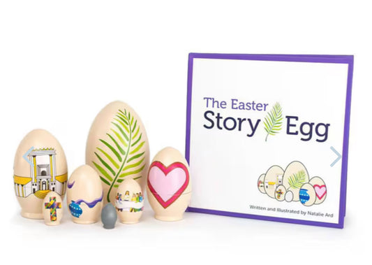 The Easter Story Wooden Egg Book