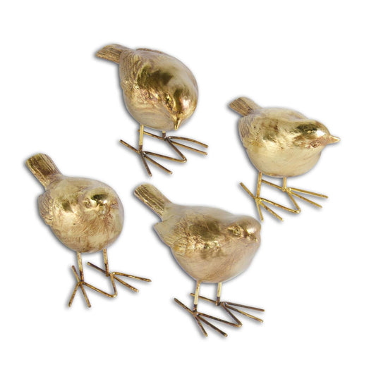 Assorted 4 in Antique Gold Birds 4 Styles