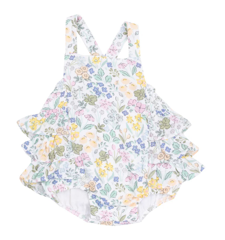 Samantha Floral Ruffle Sunsuit