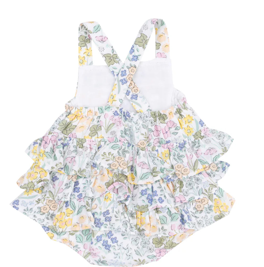 Samantha Floral Ruffle Sunsuit