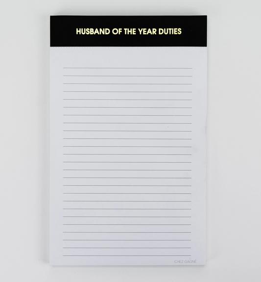 Husband Of the Year Notepad