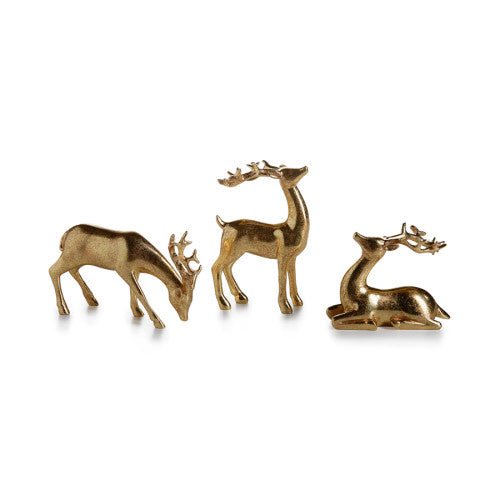 Decorative Gold Reindeer Assorted Sizes